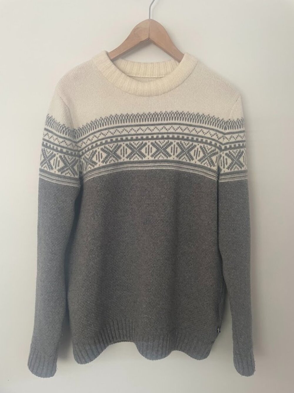 Fjallraven Womens Ovik Scandinavian Sweater Grey